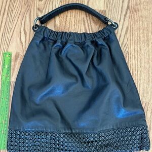 Vintage Versace leather Bag Black.